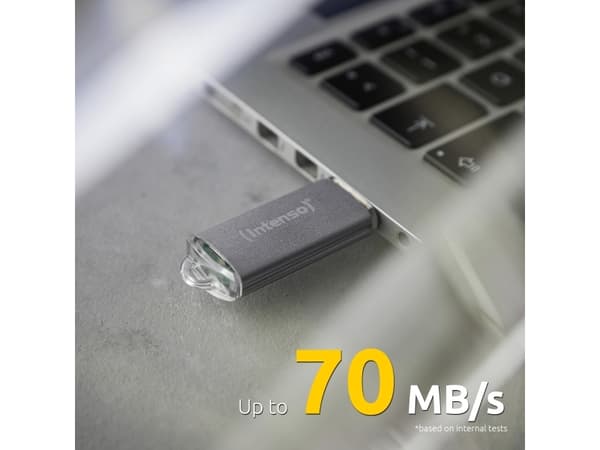 Intenso Jet Line - USB flash-enhet - 32 GB - USB 3.2 Gen 1 - silver