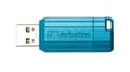 Miniatyrbild 5 av 5: Verbatim Store n Go 64 GB Pinstripe USB 2.0 Caribbean Blue (49961)