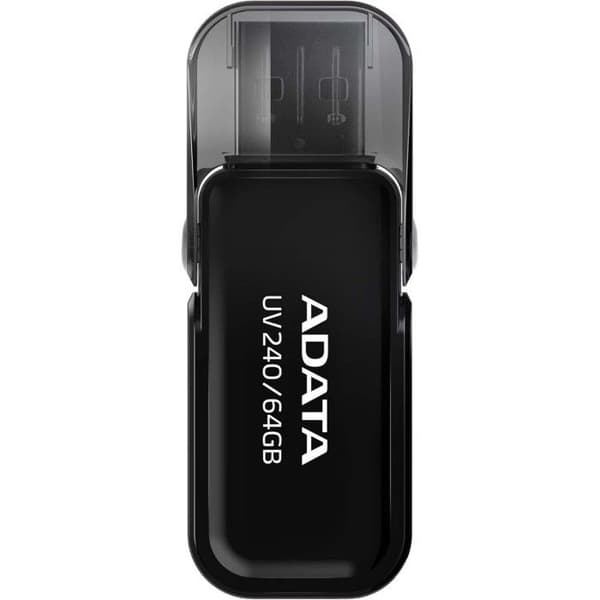 ADATA UV240 USB-minne - 64 GB - USB 2.0 - Cap - Svart