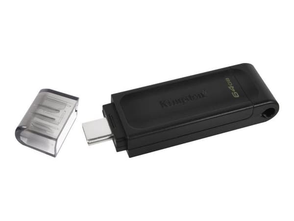 USB-nyckel - KINGSTON - DataTraveler 70 - 64GB - USB-C - 3.2 Gen 1