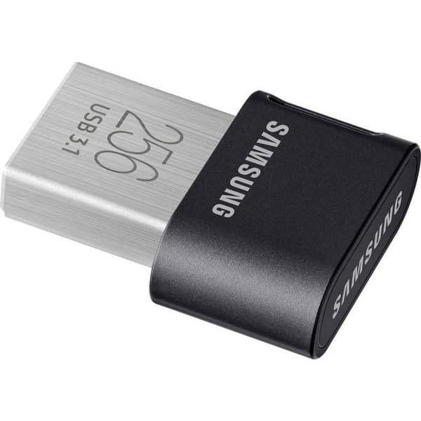 USB-minne - Samsung - FIT Plus - 256 GB - USB 3.1 - Svart Grå, Silver