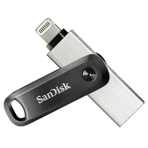 SanDisk iXpand Go - USB flash-enhet - 128 GB Grå, Silver
