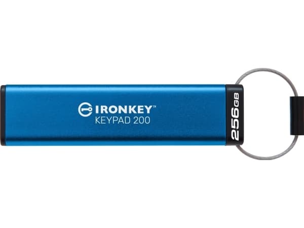 Kingston IronKey Keypad 200 - USB-flashstasjon - kryptert - 256 GB - USB 3.2 Gen 1