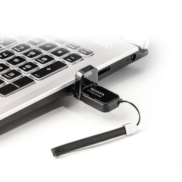 ADATA UV240 USB-minne - 64 GB - USB 2.0 - Cap - Svart
