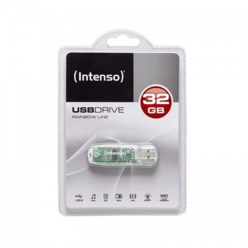 Intenso 32GB Rainbow USB Flash Drive Transparent