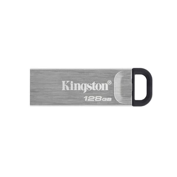 KINGSTON DataTraveler® Kyson 128 GB USB-minne - Med snyggt metallhölje utan lock Silver