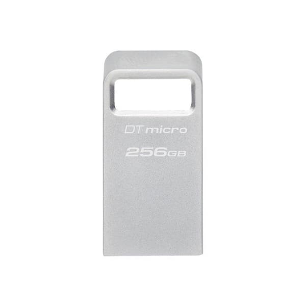 USB-minne - Kingston - DataTraveler Micro - 256 Go - USB 3.2 Gen 1 - Ultra-kompakt och lätt Silver