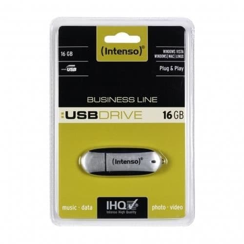 USB-nyckel - INTENSO - 16 GB - USB 2.0 - Läshastighet 28 MB/s - LINUX/Mac/Windows-kompatibel