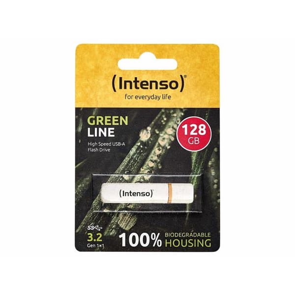 USB-nyckel - INTENSO - Green Line - 128 GB - USB 3.2 (1:a generationen)