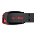 Miniatyrbild 1 av 3: USB-nyckel - SANDISK - Cruzer Blade - 128GB - 2.0 - Svart/Röd