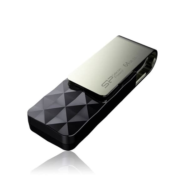 USB 3.0 nyckel SILICON POWER B30 64 GB Svart