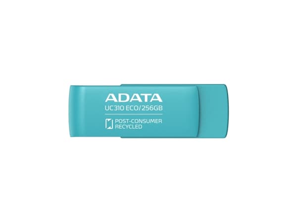 ADATA UC310 ECO, 256 GB, USB Type-A, 3.2 Gen 1 (3.1 Gen 1), Svivel, 9 g, Grønn Grønn