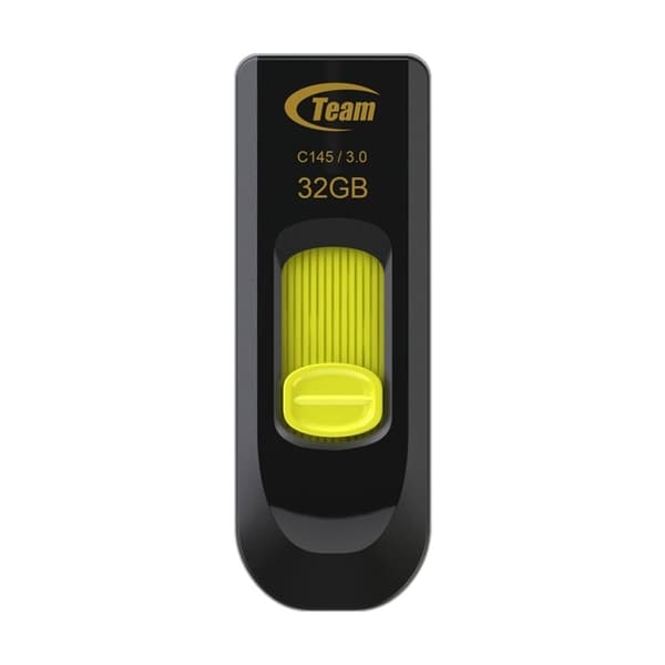 32GB USB3 C145 YELLOW TEAM Svart, Gul