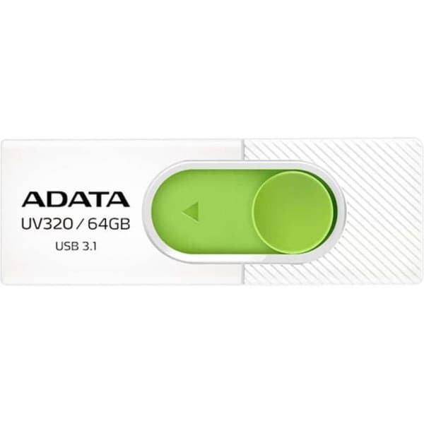 ADATA UV320 USB flash drive 64 GB USB Type-A 3.2 Gen 1 (3.1 Gen 1) Green, White Grøn, Hvid