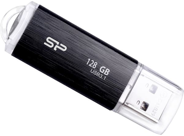 USB stick SILICON POWER Blaze B02, 128GB Sort