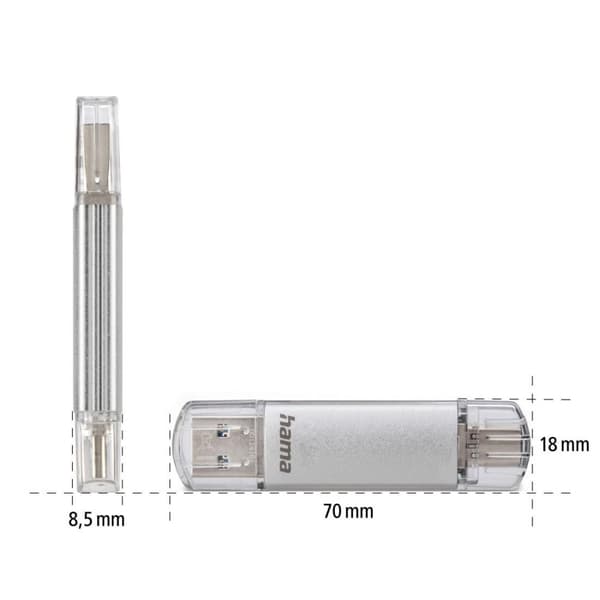 "C-Laeta" USB Stick, USB-C USB 3.1/3.0, 128 GB, HAMA-181073
