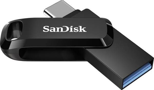 SanDisk Ultra Dual Drive USB flash drive 128 GB USB Type-A / USB Type-C 3.2 Gen 1 (3.1 Gen 1) Black, Silver Sort, Sølv