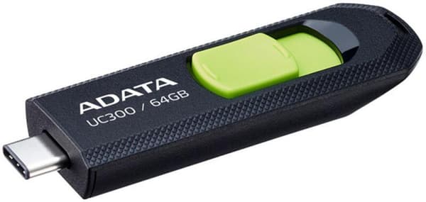 MEMORY DRIVE FLASH USB-C 64GB/ACHO-UC300-64G-RNB/BU ADATA Blå