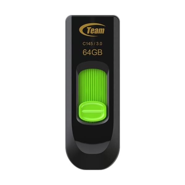 64GB USB3 C145 GREEN TEAM Sort, Grøn