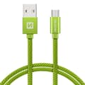 Miniatyrbillede 1 af 5: Swissten Textile Quick Charge Universal Micro USB Data and Charging Cable 0.2m