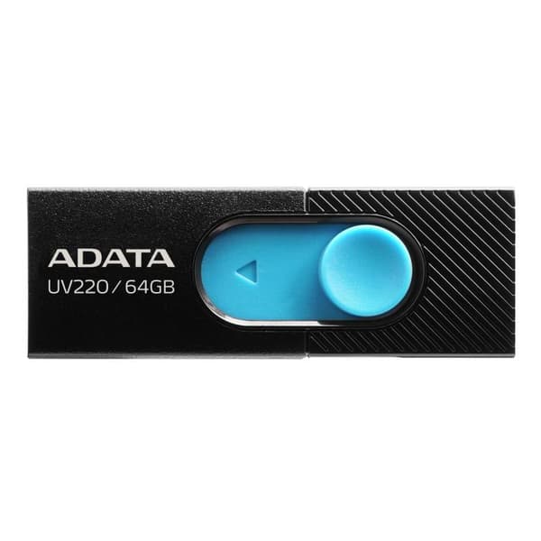 ADATA UV220 USB flash drive 64 GB USB Type-A 2.0 Black, Blue Sort, Blå
