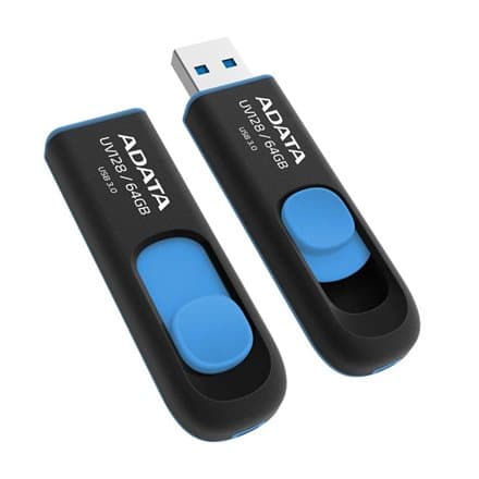 ADATA 64GB DashDrive UV128 USB flash drive USB Type-A 3.2 Gen 1 (3.1 Gen 1) Black,Blue