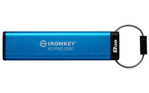 8GB USB-C IRONKEY KEYPAD 200C/FIPS 140-3 LVL 3(PENDING)AES-256