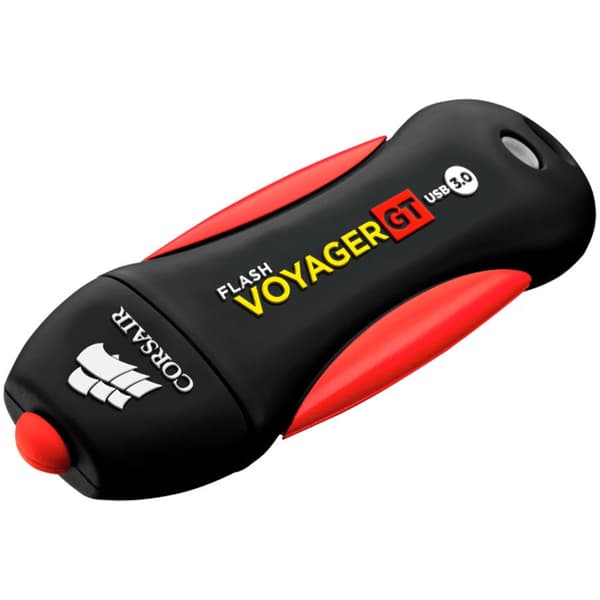 Corsair Flash Voyager GT, 512GB, shock resistant, USB 3.0 "CMFVYGT3C-512GB" (timbru verde 0.03 lei) Sort, Rød