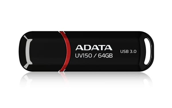 ADATA 64GB DashDrive UV150 USB-minne USB Typ-A 3.2 Gen 1 (3.1 Gen 1) Svart Svart