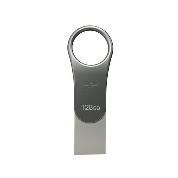 Silicon Power Mobile C80 USB-minne 128 GB USB Type-A / USB Type-C 3.0 (3.1 Gen 1) Titanium Titan