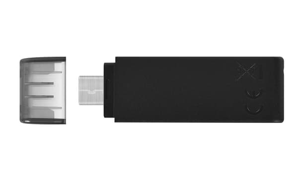 Kingston Technology DataTraveler 70 USB-muistitikku 64 Gt USB Type-C 3.2 Gen 1 (3.1 Gen 1) Musta
