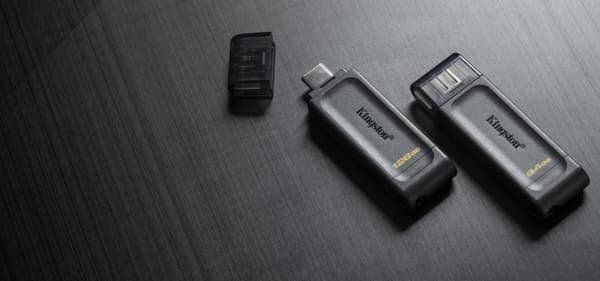 Kingston Technology DataTraveler 70 USB-muistitikku 64 Gt USB Type-C 3.2 Gen 1 (3.1 Gen 1) Musta