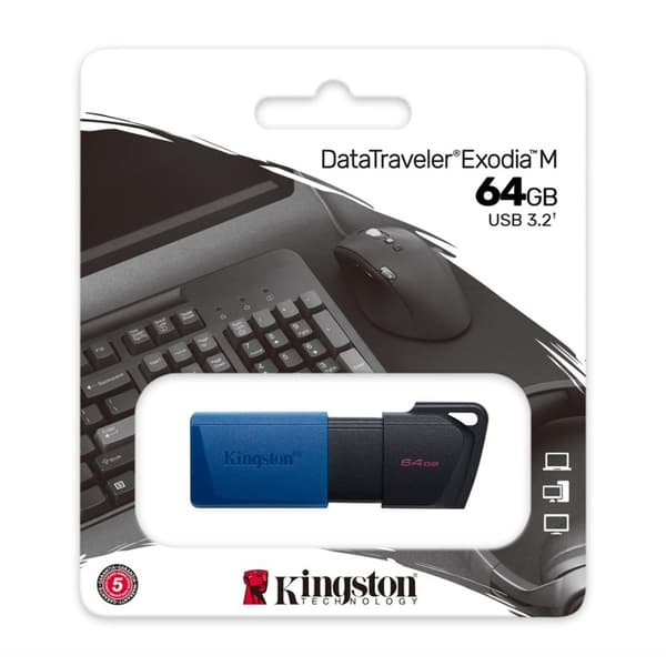 Kingston Exodia 64GB USB 3.2. Blå