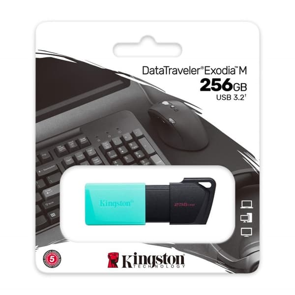 Kingston Exodia 256 Gt USB 3.2.Teal
