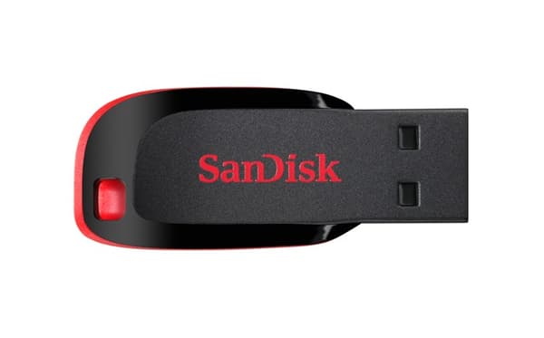 SanDisk Cruzer Blade USB-muistitikku 128 Gt USB Type-A 2.0 musta, punainen