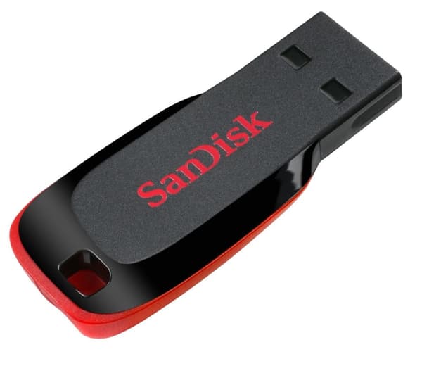SanDisk Cruzer Blade USB-muistitikku 128 Gt USB Type-A 2.0 musta, punainen