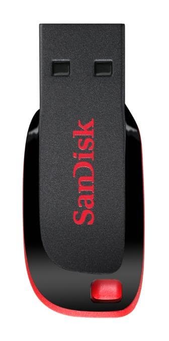 SanDisk Cruzer Blade USB-muistitikku 128 Gt USB Type-A 2.0 musta, punainen