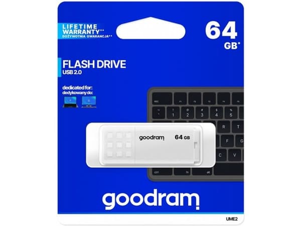 Goodram USB-minne UME2 64 GB USB Type-A 2.0 Vit