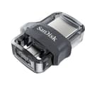 Miniatyrbild 3 av 7: Sandisk Ultra Dual m3.0 USB-minne 64 GB USB Type-A / Micro-USB 3.2 Gen 1 (3.1 Gen 1) Svart,Si