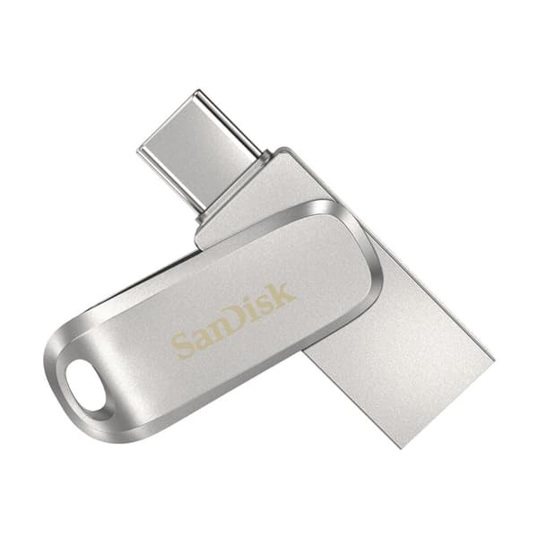 SanDisk Ultra Dual Drive Luxe USB-minne 64 GB USB Type-A / USB Type-C 3.2 Gen 1 (3.1 Gen 1) S Rostfritt stål