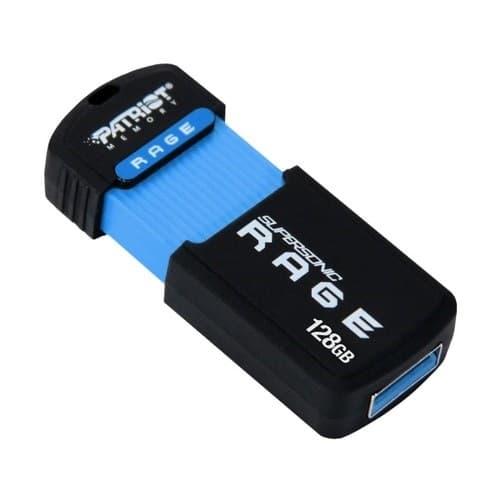 Flashdrive Patriot Rage Lite 120 MB/S 128GB USB 3.2 Svart, Blå