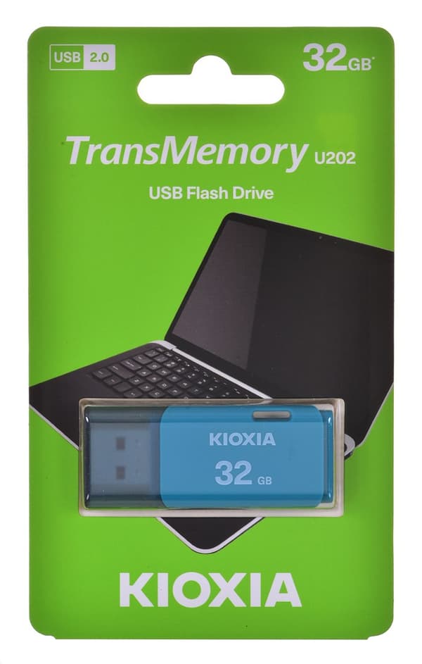 Kioxia TransMemory U202 USB-flashdrev 32 GB USB Type-A 2.0 Blå Blå
