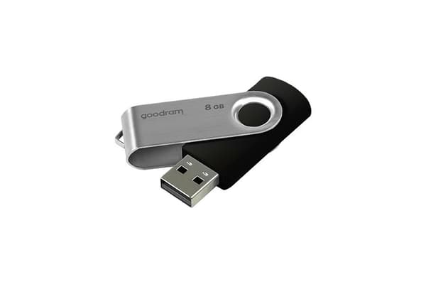Goodram UTS2 USB-minne 8 GB USB Type-A 2.0 Svart,Silver Svart