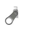 Miniatyrbild 3 av 5: Silicon Power Mobile C80 USB-minne 64 GB USB Type-A / USB Type-C 3.0 (3.1 Gen 1) Titanium