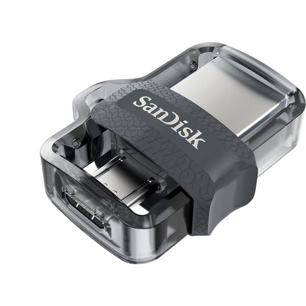 SanDisk Ultra Dual m3.0 USB-muistitikku 128 Gt USB Type-A / Micro-USB 3.2 Gen 1 (3.1 Gen 1) Musta,