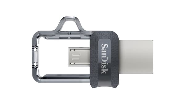 SanDisk Ultra Dual m3.0 USB-muistitikku 128 Gt USB Type-A / Micro-USB 3.2 Gen 1 (3.1 Gen 1) Musta,