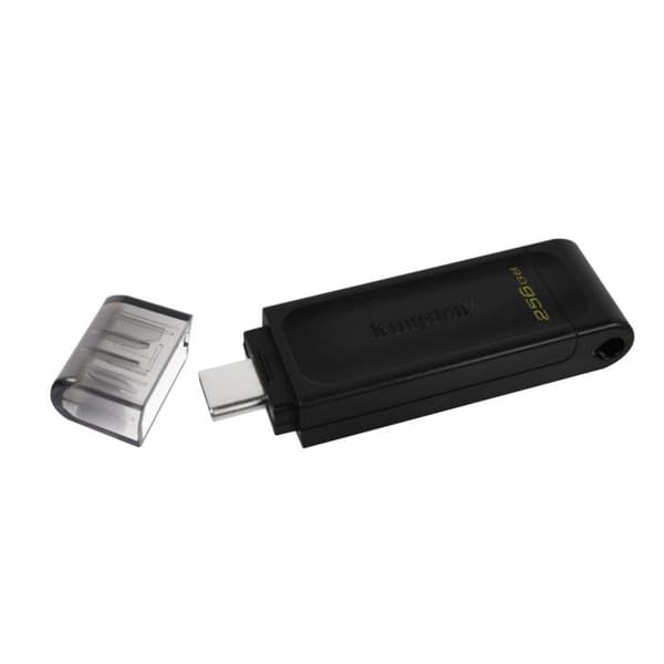 USB-nyckel - KINGSTON - DATATRAVELER 70 - 256 GB - USB-C - USB 3.2 Gen 1
