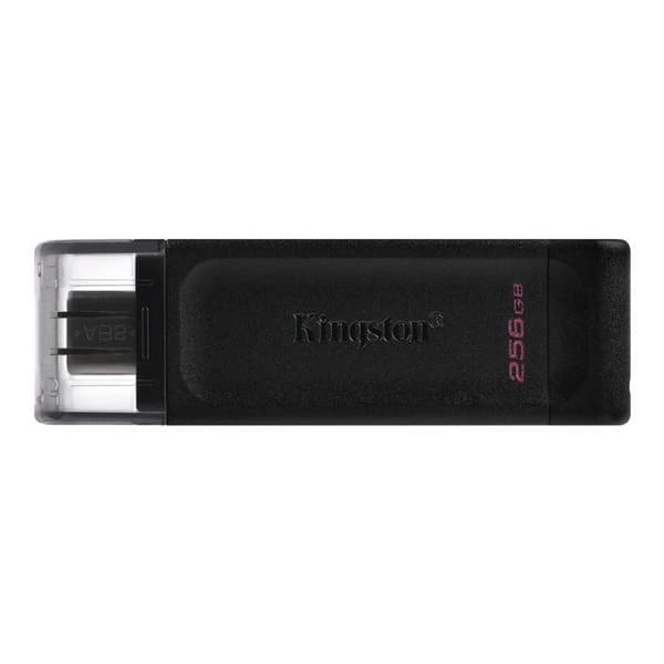USB-nyckel - KINGSTON - DATATRAVELER 70 - 256 GB - USB-C - USB 3.2 Gen 1 Svart