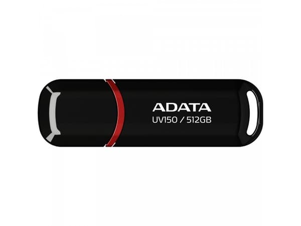 ADATA DashDrive UV150 - USB flash-enhet - 512 GB - USB 3.2 Gen 1 - svart