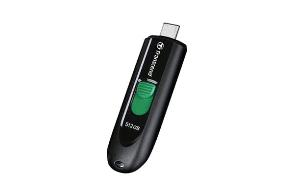 Transcend JetFlash 790C - USB-flashstasjon - 512 GB - USB-C 3.2 Gen 1 - svart